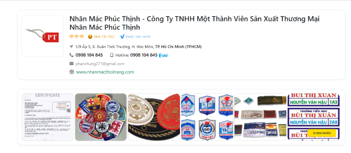 Nhãn mác Phúc Thịnh